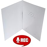 Talking Products, Recordable Greeting Card, 40 Seconds Recording with Replaceable Batteries. Record and Send Your own Personal Voice Message, Music or Sound Effects.