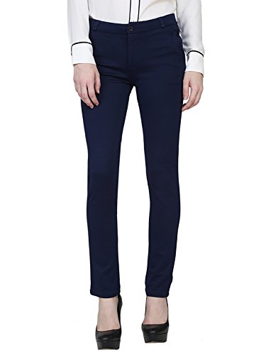 skinny navy blue trousers