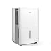 MIDEA MAD20C1ZWS Portable Dehumidifier 30 Pint with Reusable Air Filter, Ideal for basements, Bedroom, Bathroom, Pint (20 Pint New DOE), white