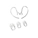 Esonstyle 1 SET 3pcs SML Earbuds 2pcs Good Earhooks for Plantronics Marque M155 Marque 2 M165 Savor M1100 M100 M55 M28 M25 Headset Bluetooth Headset Earloops Earclips Eargels Eartips Ear Hook Loop