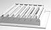 HVAC Premium 10''w X 6''h 2-Way - Flat Stamped Face Steel Supply Diffuser - Vent Duct Cover - Grille Register - High Airflow - White [Outer Dimensions: 11.75''w X 7.75''h]