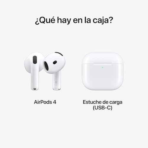 AUTENTICO Audífonos para iPhone inalámbricos Air Pods 4, audífonos Bluetooth, Personalizado,Resistentes al Polvo,al Agua y al Sudor