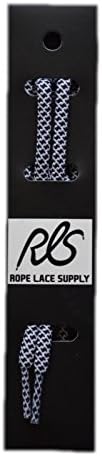 ROPE LACE SUPPLY BLACK / WHITE SHOE LACES
