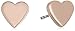 Fossil Rose Gold-Tone Heart Stud Earrings