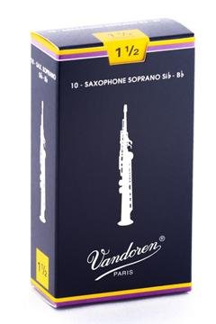 Vandoren SR203 - Traditional Soprano Saxophone Reeds - 3.0 (10-pack)