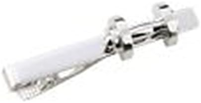 Banana Republican Silver Dumbbell Gym Exercise Tie Bar Clasp Clip Fitness Trainer Gift Bodybuilder #BR5680