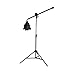 StudioPRO (Set of 3) Dimmable 600 LED 5600K Daylight Light Panel for Photography Video & Film Production - Continuous S-600DN LED Lighting Kit Includes Barndoors, Boom Arm and Light Stand Kit