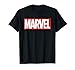 Marvel Comics Retro Classic Bold Title Red Logo T-Shirt, Men, Black
