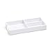 Poppin Bits Bobs Tray - Office Desk Drawer Organizer (White)
