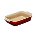 Le Creuset Stoneware 7-by-5-Inch Rectangular Dish, Cherry