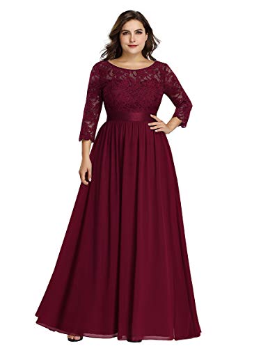 maroon dress for chubby
