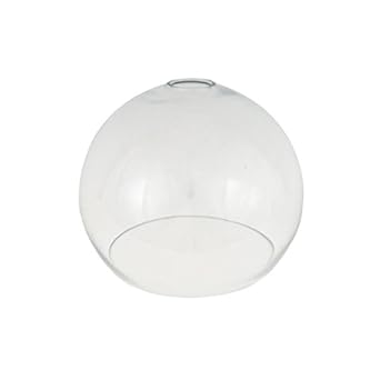 Clear Open Globe Glass Light Shade 250mm for Pendant ...