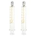 10ml Glass Syringe Luer Lock Metal Head Reusable Corrosion Resistant Acid and Alkaline