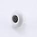 KES White Ceramic Cabinet Knobs Pulls (10 Pack) Vintage Dresser Drawer Furniture Hardware with Black Backplate, HCK803-WH-P10