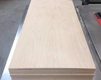 1/4" (6MM)  12" x 48" Baltic Birch Plywood b/bb Grade one Clear face. (Box of 1)