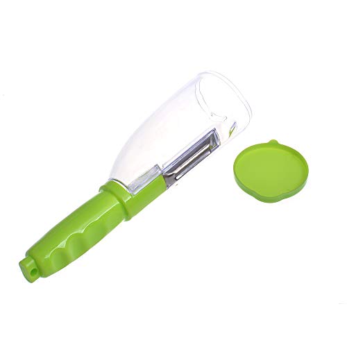 Yowming Vegetable Peeler with Container,Storage Peeler with Trash Can Fruit and Vegetable Slicer