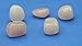 Rose Quartz Crystal Tumbled Stone, Large Natural Tumbled Stones and Crystals Pink Love Rocks for Healing, 1 inch - Set of 5