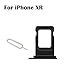 oGoDeal SIM Card Tray Holder Replacement for iPhone XR with Waterproof Rubber Seal Ring + Sim Card Removal Open Eject Pin Tool Black