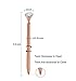 Jevou Hollow Round Pen Holder Signing Pen Set with Big Crystal Diamond Pen for Wedding Bridal Engagement Party Favors, Rose Gold