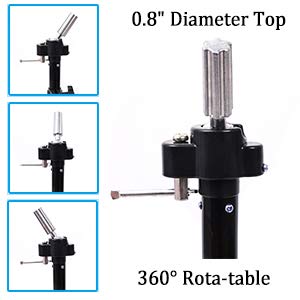 Wig Stand Tripod Adjustable Mannequin Head Tripod Stand Metal Manikin Tripod Stand Holder For Hair Salon Cosmetology Hairdressing Training Canvas Block Wig Head Stands With Carry Bag - Thumbnail 4