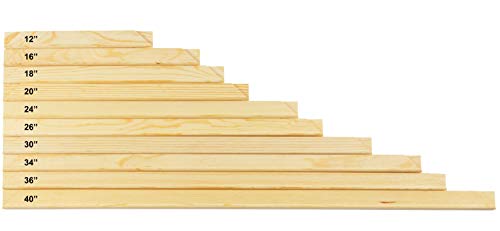 Epic Art Group EAG-BAR16LD Solid Wood Stretcher Bars for Canvas Art or Needlepoint, Natural 2 Piece