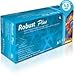 New Robust Plus (Extended Cuff) Nitrile Gloves - Powder Free, Latex Rubber Free, Exam Medical Grade, Disposable, Non-Sterile, Food Safe, Textured, Blue Color, Convenient Dispenser 100 Pack (Small)