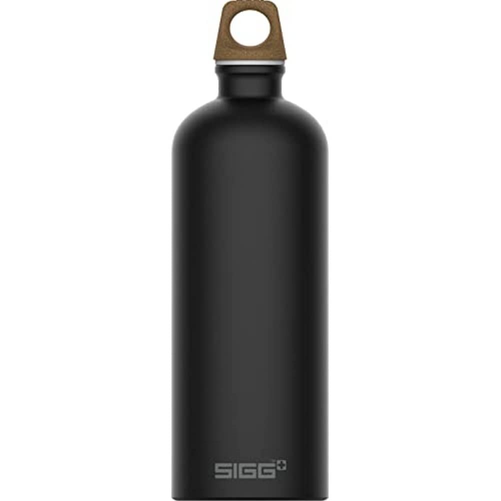 Sigg - Aluminium Water Bottle - Traveller MyPlanet Black - Climate Neutral Certified - Suitable For Carbonated Beverages - Leakproof - Lightweight - BPA Free