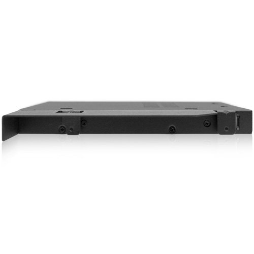 ICY DOCK 2.5' SATA/SAS HDD/SSD Hot Swap Mobile Rack for Slim ODD or Slim FDD Drive Bay - ToughArmor MB411SPO-B