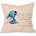 Disney Lilo and Stitch Quote Copy Pillow Case (16x16 one side)