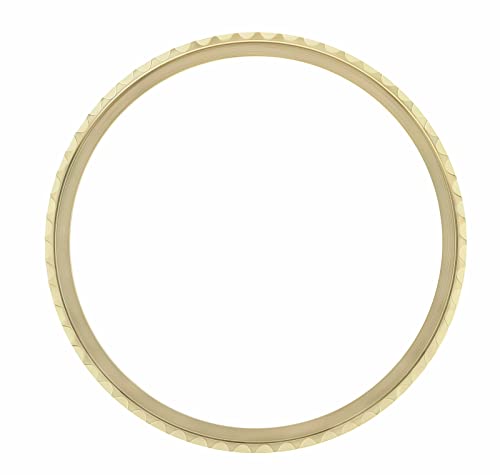 Ewatchparts Rotating Bezel Ring Compatible With Rolex GMT 18K Yellow Gold Real Gold 1670 1675 16750 16753 16758
