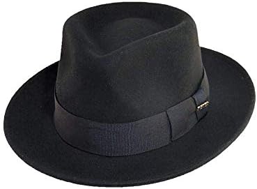 Borsalino Classico Fur Felt Fedora (55) Brown at Amazon Men's