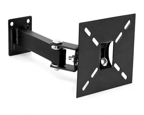 Suporte de TV Articulado de Parede 10 a 55 Polegadas Universal Inclinável Giratório 4 Movimentos para LED LCD OLED Smart TV 4K Plasma Suporta até 40kg com Kit de Instalação