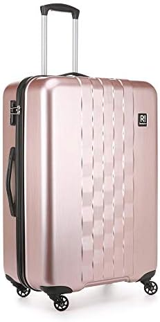 it metallic rose gold suitcase