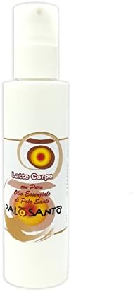 Organic Body Lotion Palo Santo - 100% Natural Body Milk with Pure Essential Oil - Moisturizing and Relaxing properties - Made in Italy - 250 ml - with Mallow and Chamomile