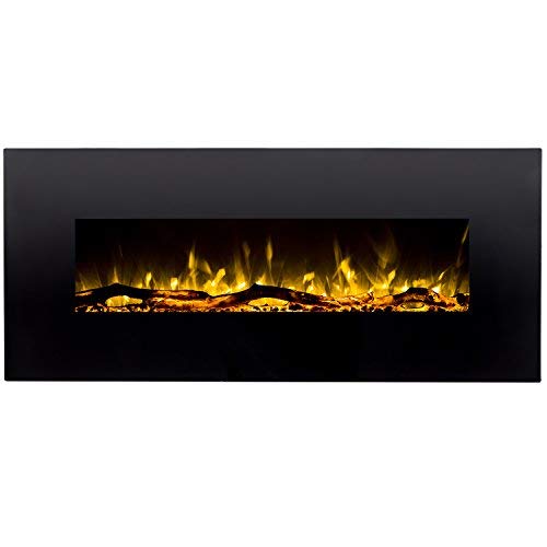 Regal Flame Ashford Black 50 Log Ventless Heater Electric Wall