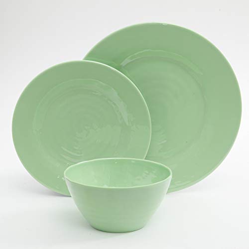 image for Gibson Home 107279.12 Brist 12 Piece Melamine Dinnerware (Set of 4), A