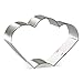 Foose Brand Cookie Cutters 4 Piece Platter Cookie Cutter Set 3 3/8 inTrapezoid, 4 in Teardrop Round, 3 in Clam and 4.5 in Fan Three Bumps, USA Made