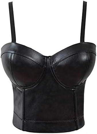 pu bustier top