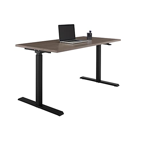 Realspace® Magellan Pneumatic HeightAdjustable Standing Desk, 60"W