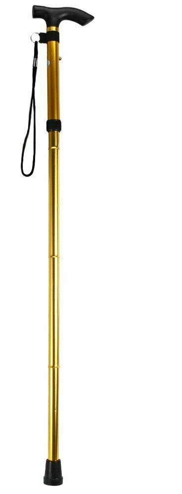 Easy Adjustable Folding Cane plain Style Design Walking Stick