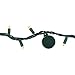Bright Tunes Decorative String Lights with Bluetooth Speakers, Warm White LED Lights, Green Cord