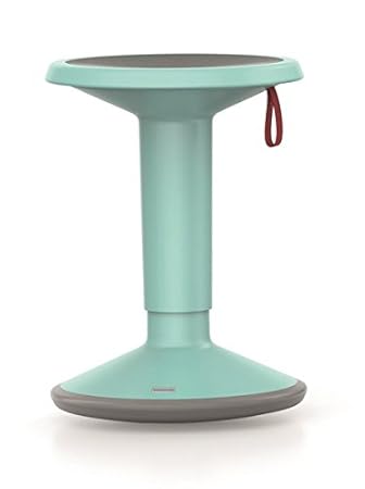 Interstuhl Mehrzweck-Hocker, ergonomisch, flexibel höhenverstellbar von ca. 46 bis 65 cm eisblau