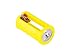 Whizzotech Parallel AA to D Battery Adapters Holder 1.5V Output Case Box 3 AA to 1 D Converter Pack of 4 (Yellow)