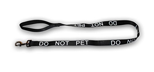 Dog Leash Lead Nylon 30" or 4ft with Reflective DO NOT PET writing