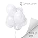 Pack of 100, 12 inches Party Balloons, Balloons Bulk, Balloons for Birthdays (White)
