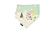 GZMM Baby Cotton Beanie and Bib Set Adjustable Knot Hat 3-12months