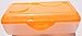 Sterilite Neon Orange Pencil Case Box