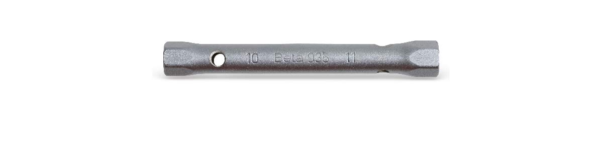 Beta 9359117 Model 935 12X13K Double Ended Hexagon Tubular Socket Wrenche, Light Series, Matt Chrome-Plated, Butter Packed, 12 x 13 mm Size