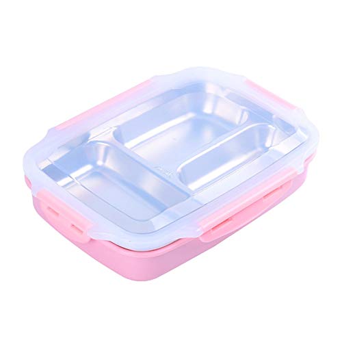 Best Quality - Lunch Boxes - Stainless Steel Lunch Box Large-capacity Microwave Heating Portable Dinne Food Containers For Picnic Office School - by SeedWorld - 1 PCs