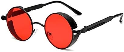 Tony Stark Steampunk Round Mirrored Men Women Sunglasses
